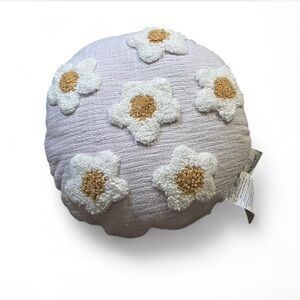 Urban Outfitters Daisy Pillow - Lavender and White